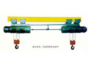 我公司還可提供單葫蘆帶動(dòng)雙卷筒雙吊點(diǎn)產(chǎn)品。